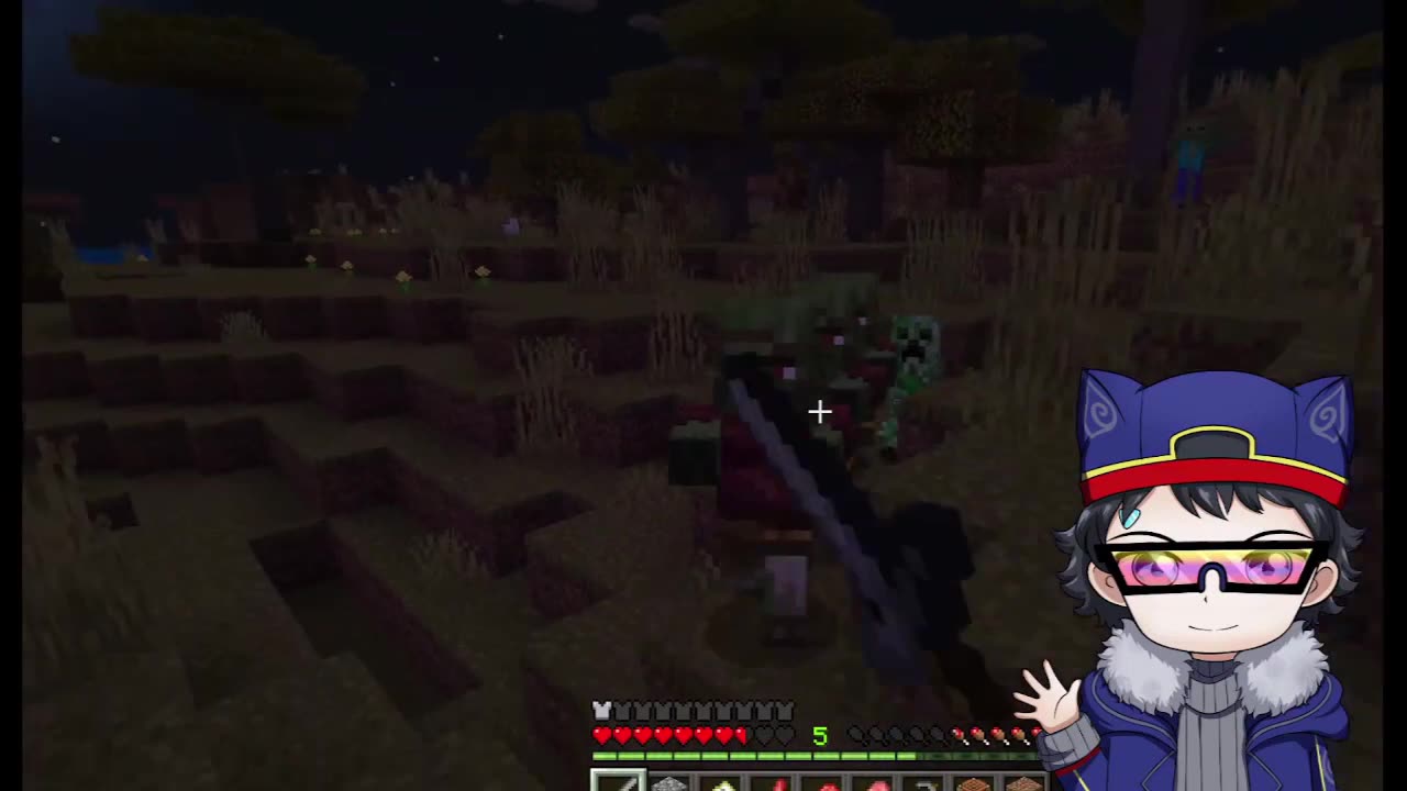 Minecraft Me VS Zombie Villager And Creeper
