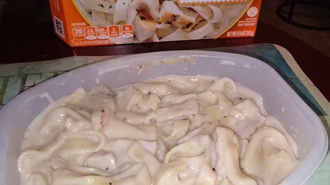 Eating Lean Cuisine Fettuccine, Dbn, MI, 1/23/24