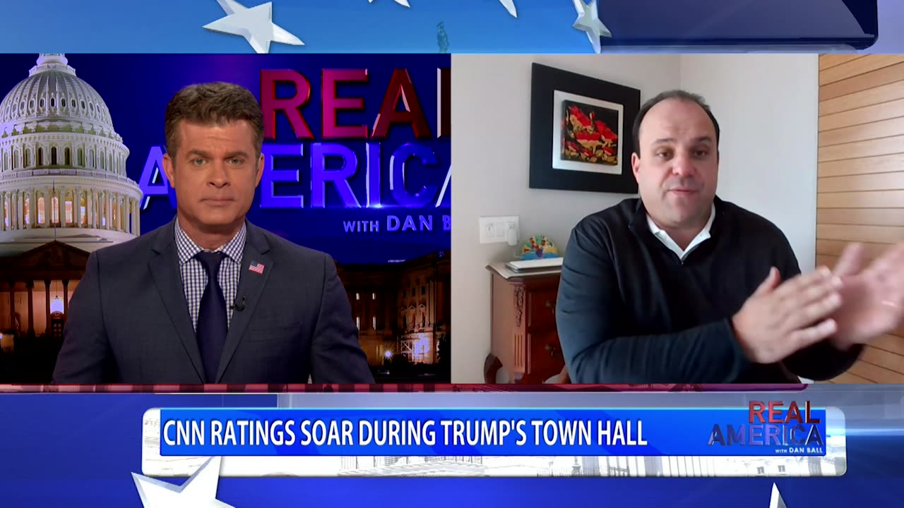 REAL AMERICA -- Dan Ball W/ Boris Epshteyn, President Trump Shines At CNN Town Hall