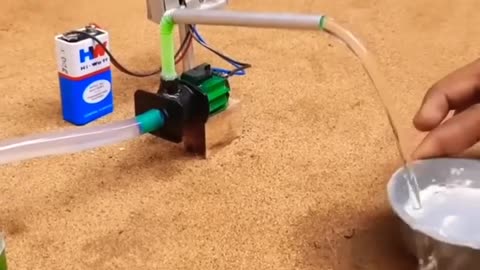 How to Make Mini Water Pump Construction Science Project Powerfull Diy Headpump #shorts #viral