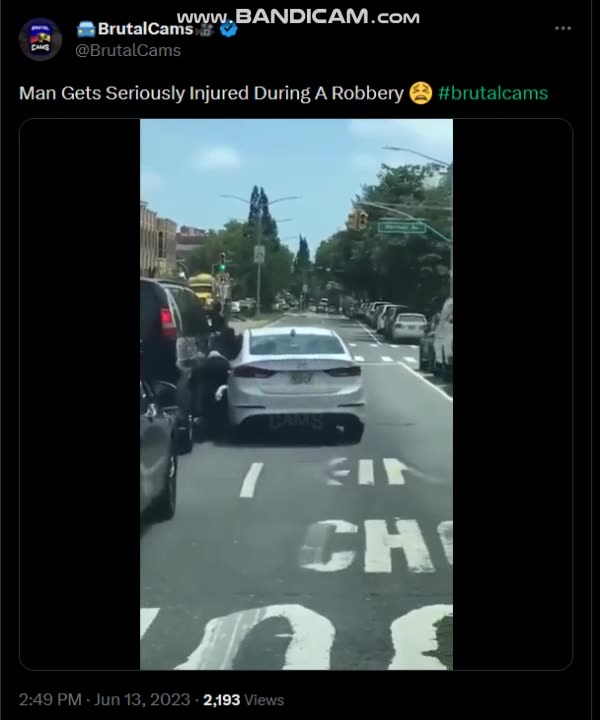 GRAPHIC-Man Gets Seriously Injured During A Robbery 😫 #brutalcams