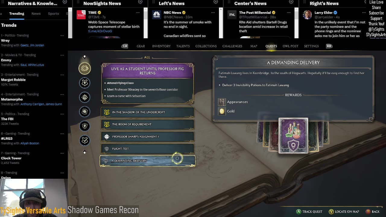 Hogwarts Legacy - Part 5 #TySights #SGR #NowLIVE!