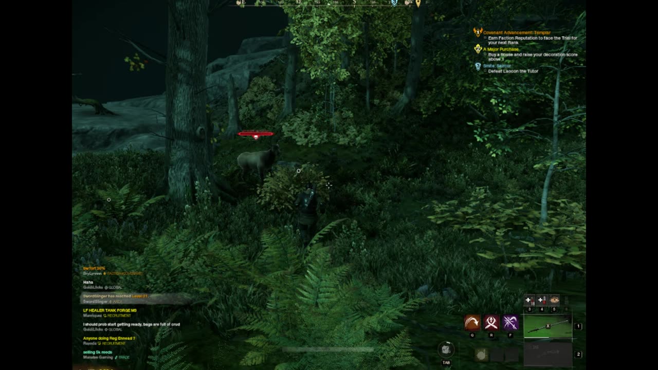 Running new world with steam proton on linux.