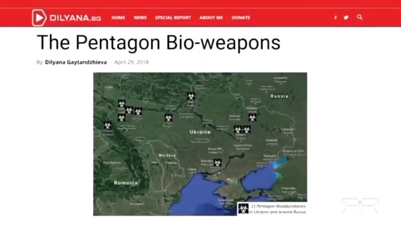 US FUNDED UKRAINIAN BIOWEAPONS LABS ON THE RUSSIAN BORDER.