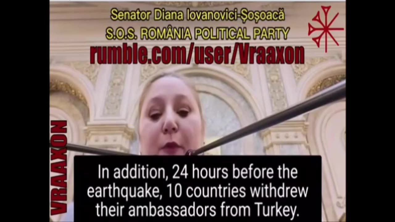 Diana Romanian Senator Statement against WEF and HAARP and Klaus Schwab