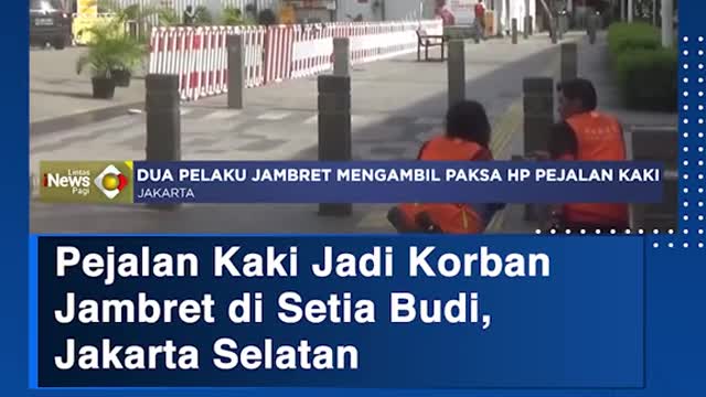 Pejalan Kaki Jadi KorbanJambret di Setia Budi, Jakarta Selatan