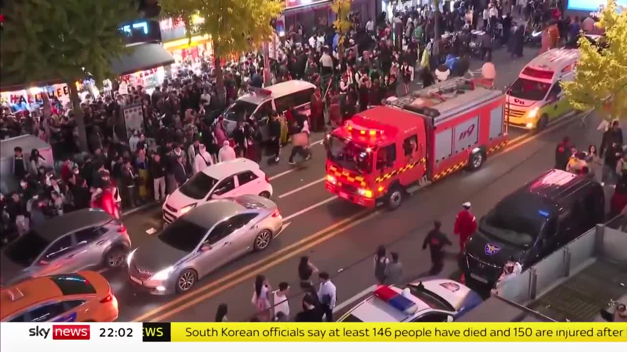 South Korea: At least 146 dead following stampede