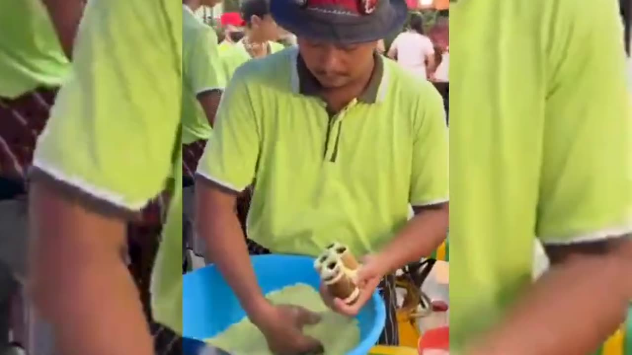 Fast Worker! Popular Malaysian Chicken Roti