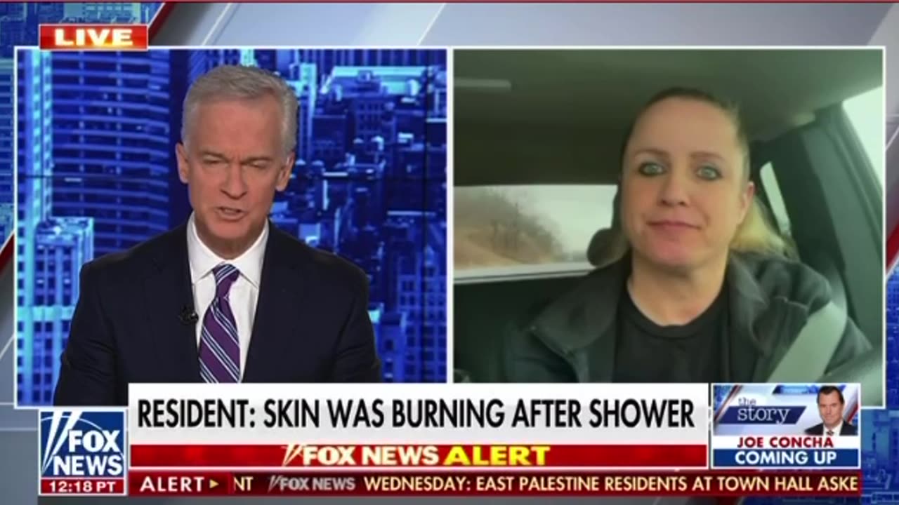 Resident of Palestine Ohio skin was burning after shower