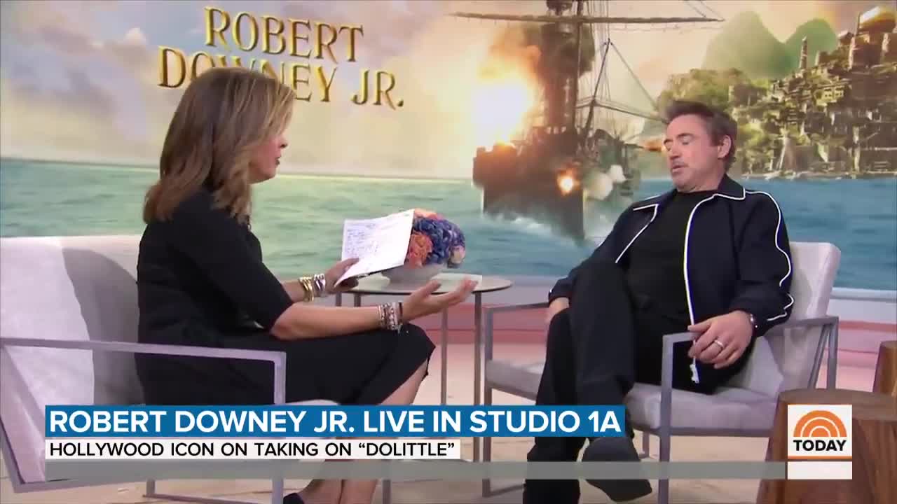 Robert Downey Jr live in studio