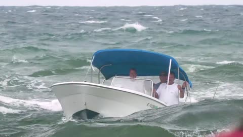 PASSENGER DESTROYED BY HUGE WAVE AT BOCA INLET