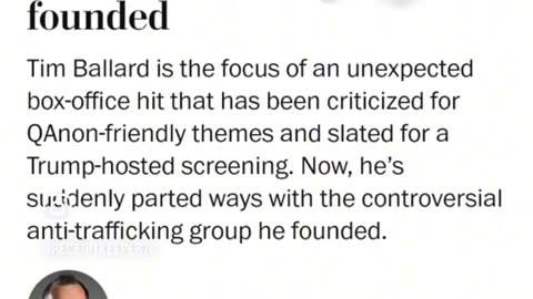Tim Ballard Walks Away From His Foundation ????