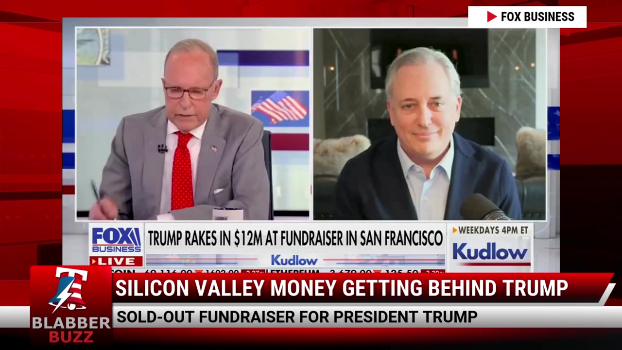 Silicon Valley Money Getting Behind Trump