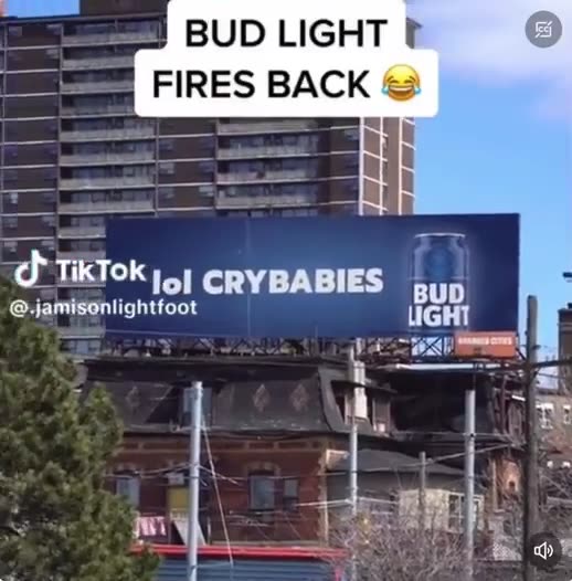 Good luck with that Bud light.