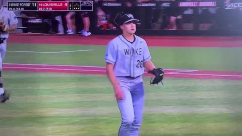 Seth Keener - Wake Forest - Louisville game 1 - 7th inning done is less than 2 min