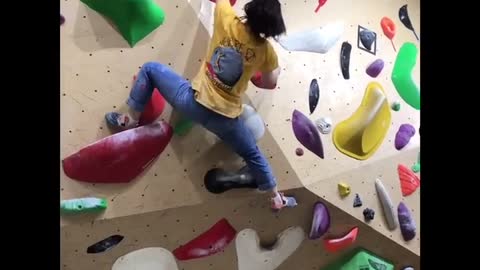 Indoor rock climbing