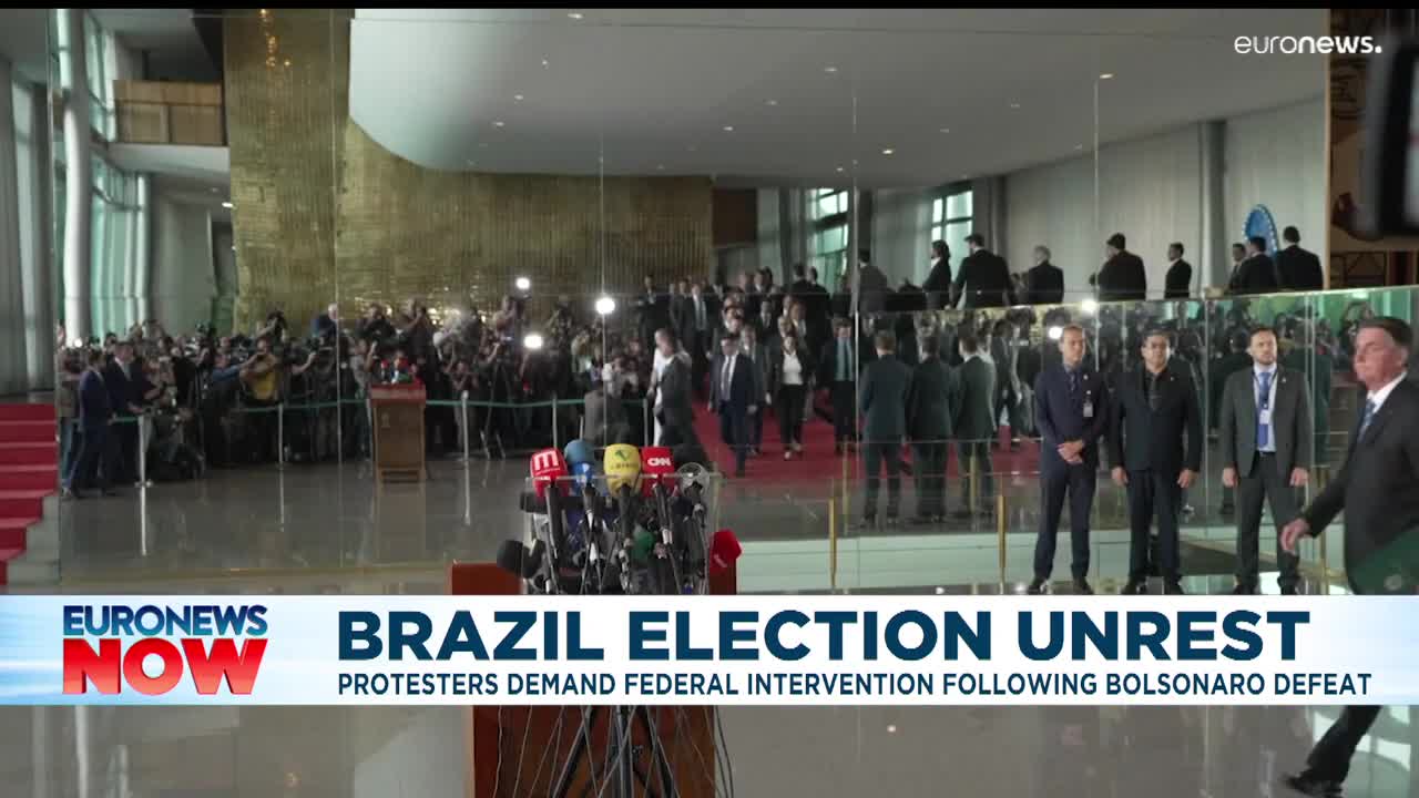 Brazil: Jair Bolsonaro reportedly concedes election defeat amid severe unrest
