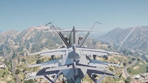 Newest Military Aircraft First Emergency Landing Test - GTA 5