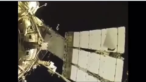 ISS Panel flapping in the wind
