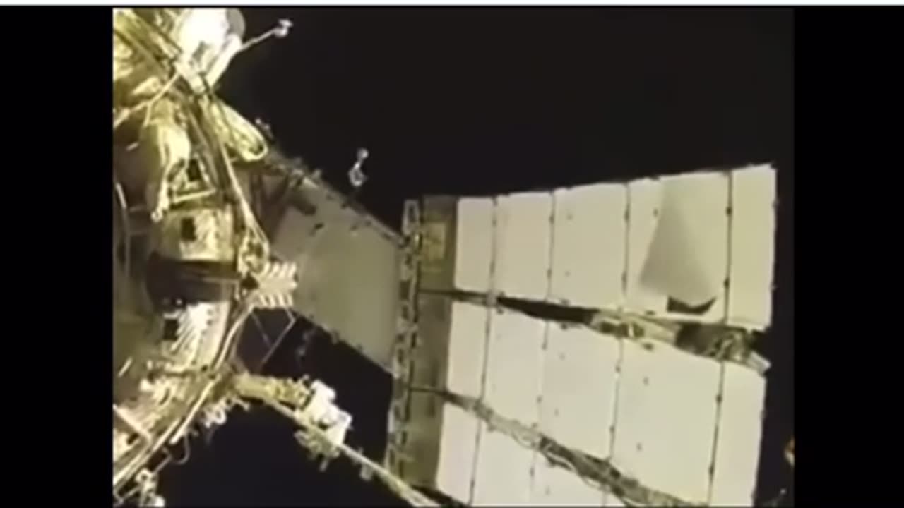 ISS Panel flapping in the wind