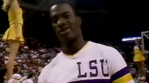 March 22, 1987 - Indiana and Louisiana State Starters Introduced at Elite Eight Game