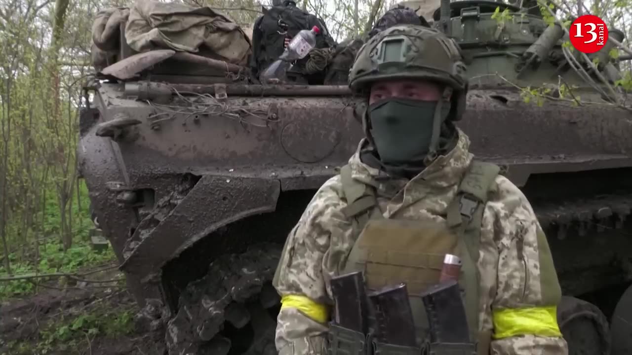 Ukrainian servicemen near Bakhmut prepare to go on mission