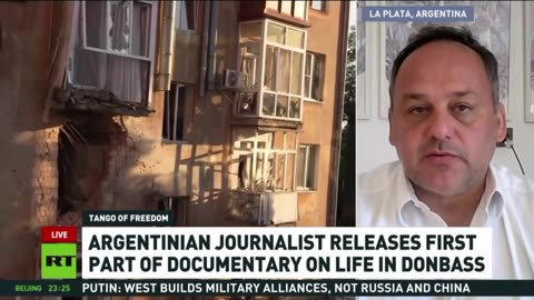 Argentine journalist releases first part of documentary on life in Donbass