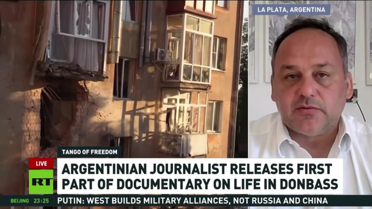 Argentine journalist releases first part of documentary on life in Donbass