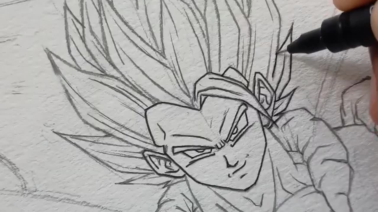 Drawing Goku and Vegeta - Best duo in anime history