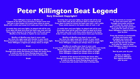 Peter Killington Beat Legend Song