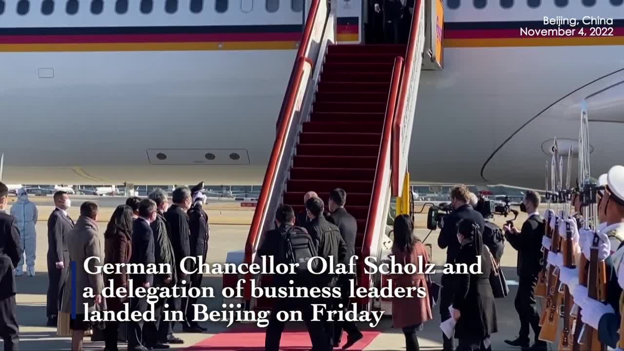 Germany's Scholz arrives in Beijing for one-day China visit, first by G7 leader in three years