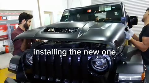 How to change Jeep Hood bonnet