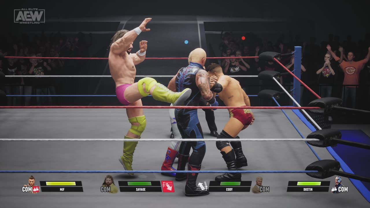 MATCH 130 SAVAGE AND MJF VS CODY AND DUSTIN WITH COMMENTARY