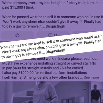 How To Put Value into Unsaleable Used Acorn Stairlifts Canada UK USA or Anywhere.