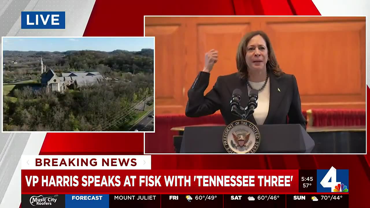VP HARRIS DEFENDS STORMING OF TENNESSEE CAPITOL: