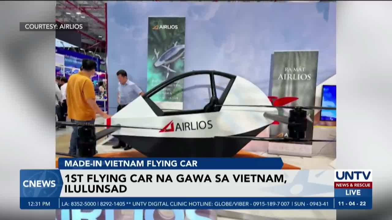 First flying car na gawa sa Vietnam, posibleng maibenta sa merkado simula 2024