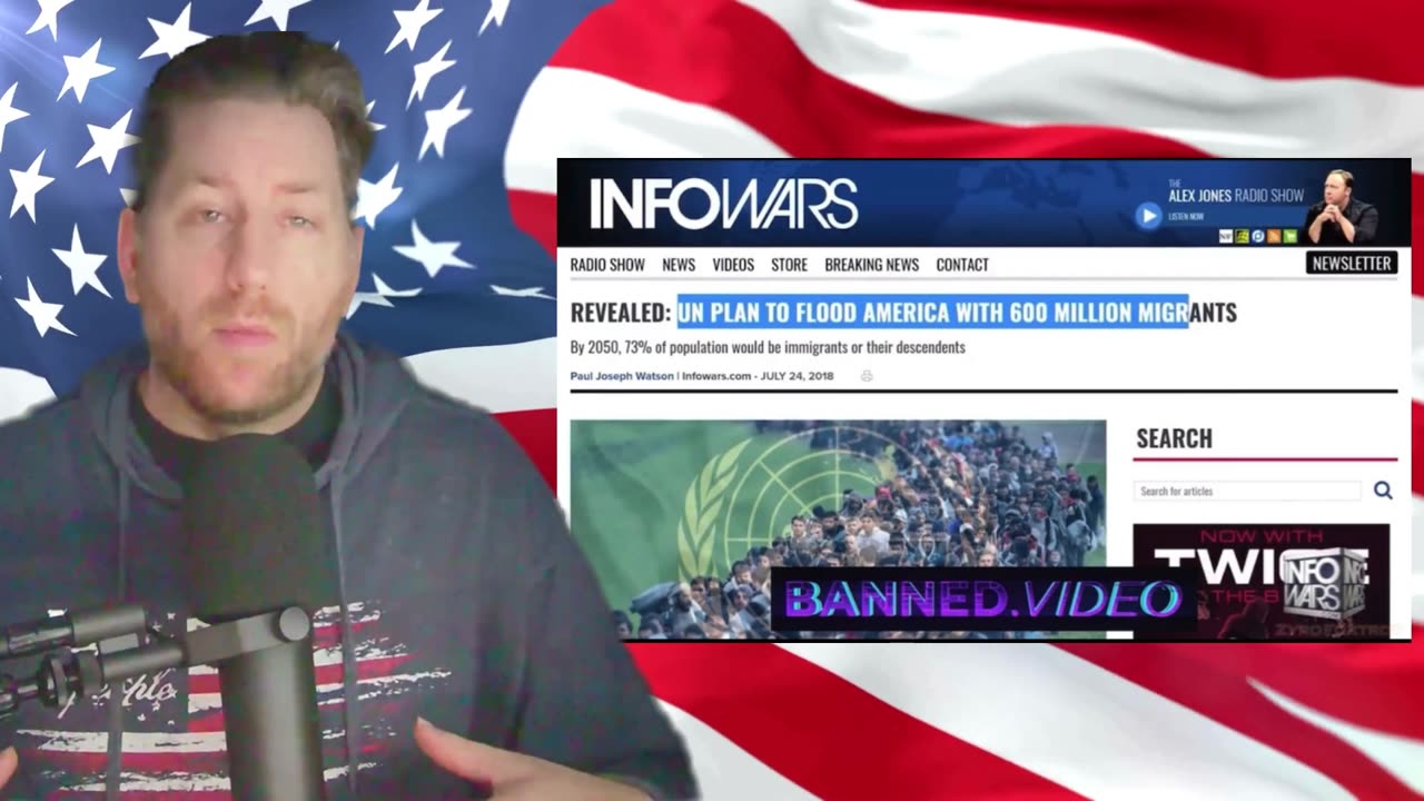 Alex Jones On Open Borders & The US Govt "Replacement Migrant" Voter Fraud Agenda For 2024 Election