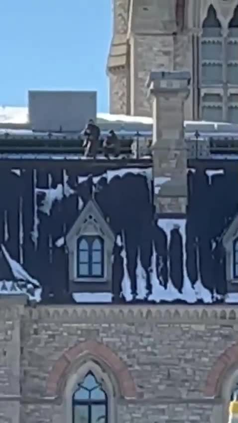 Canada Police Put out Snipers on Parliament Roof for Trucker Protest