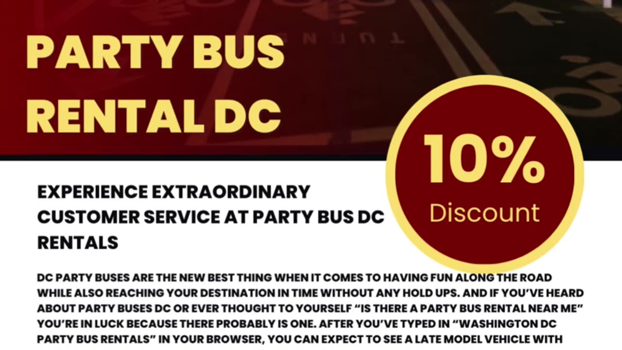 Party Bus Rental DC