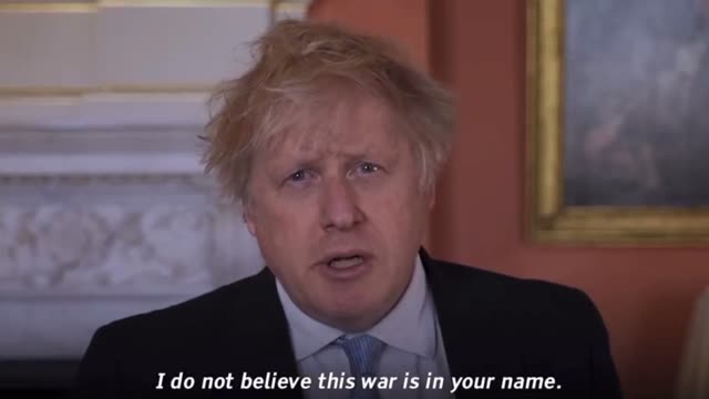 Boris Johnson spoke in Russian. He addressed the Russians. Russia attacks Ukraine