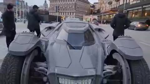 BATMOBILE WITH SNOW TIRES