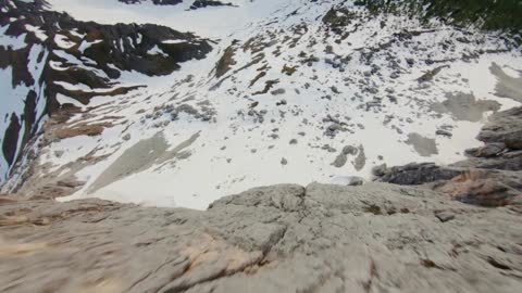 beautiful landscape of snow-covered mountains