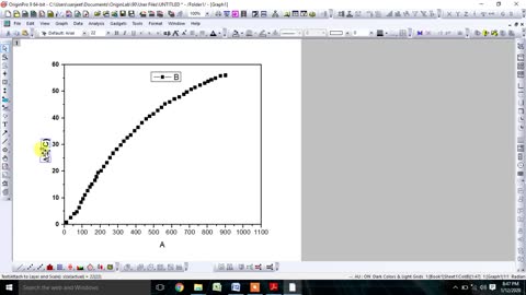 How to extract data from any kind of plots, which have X and Y value using Origin Software