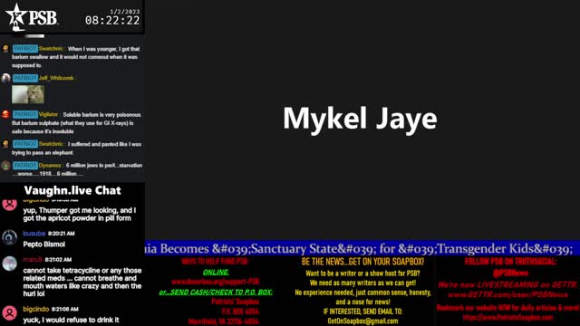 2023-01-02 07:00 EST - Patriots Soapbox AM: with MykelJaye, SkyeBreeze