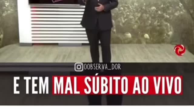 Repórter tem mal subito ao vivo