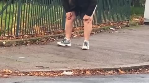 Woman Drops A Deuce On Sidewalk