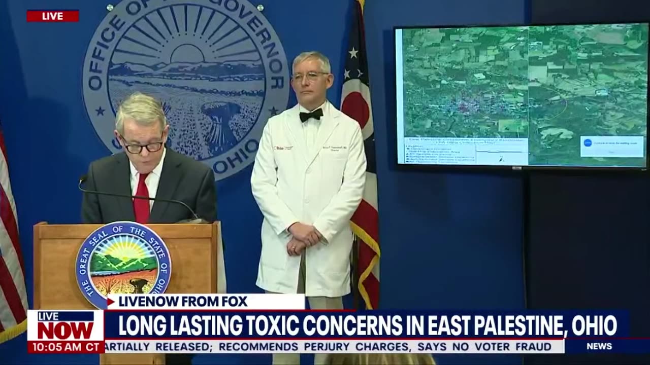 Ohio Gov. Mike DeWine gives updates on trail derailment: "The water is safe to drink"