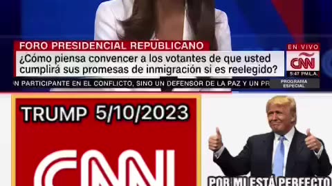 TRUMP ENTREVISTA POR CNN TRUMP DICE QUE ESTADOS ESTA INVADIDO POR INMIGRANTES ILEGALES EXTRANJEROS