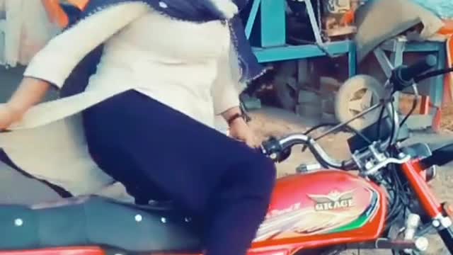 village Pakistan girls hot motorcycle drive