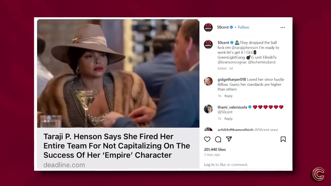 50 Cents GOES OFF Oprah For Stealing From Taraji & Other Black Actress